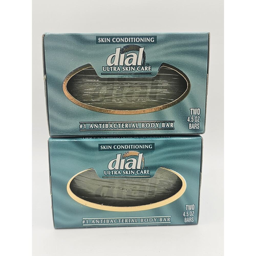Dial Bar Soap Ultra‎ Skin Care Antibacterial 4 Bars 4.5 oz. ea Vintage 1995
